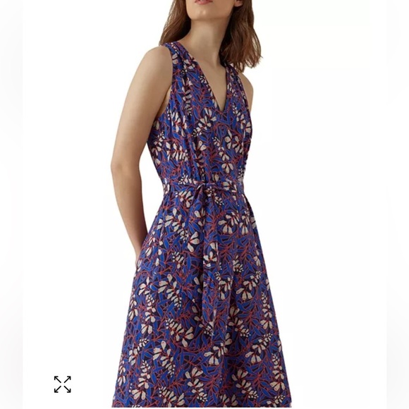 KAREN MILLEN Silk Wide-Leg Jumpsuit size 8 - Picture 3 of 13